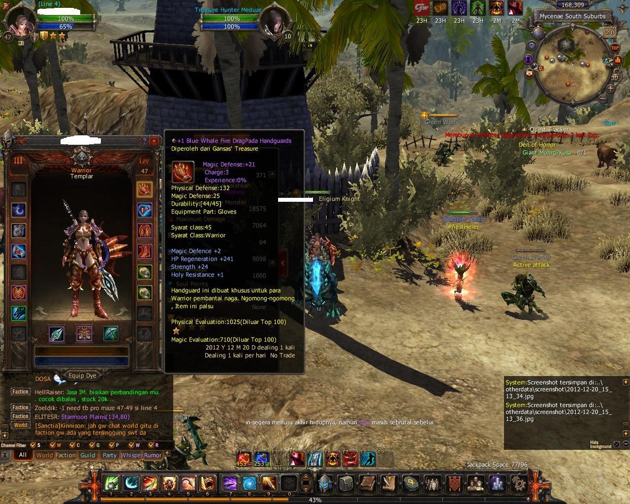 JUAL CHAR ELEGIUM TEMPLAR (TB) STRONG BANDUNG