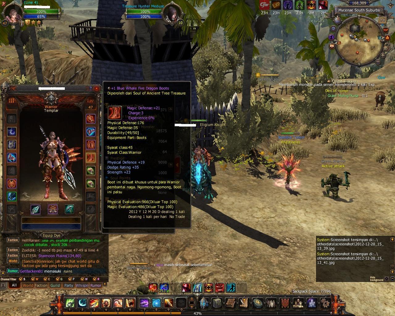 JUAL CHAR ELEGIUM TEMPLAR (TB) STRONG BANDUNG