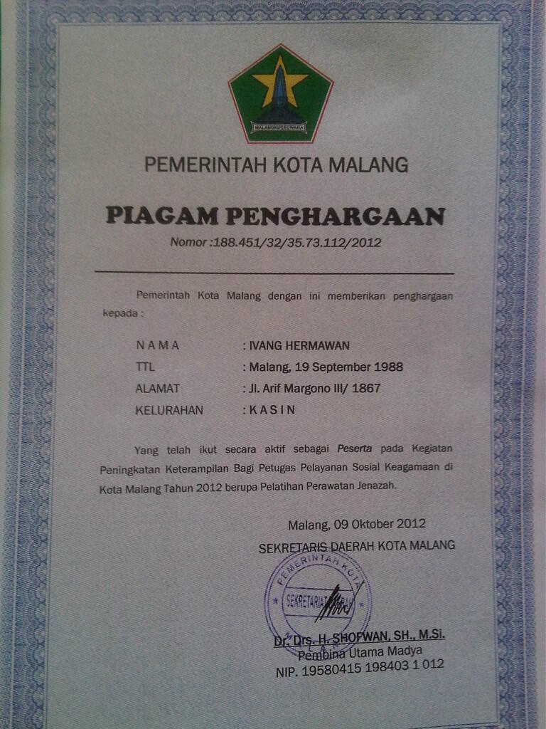 Perawat jenazah....