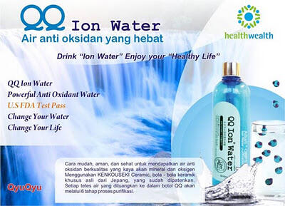 cara langsing sehat dan awet muda dengan QQ ION WATER