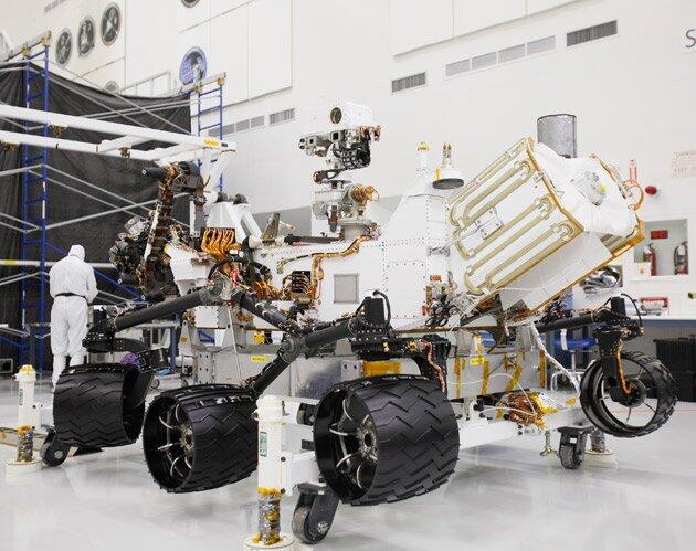 Foto-foto pendaratan sukses kendaraan penjelajah NASA di Mars