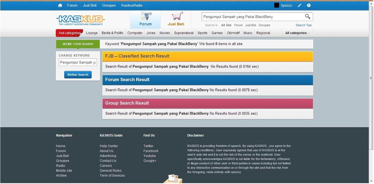 Pengumpul Sampah yang Pakai BlackBerry 