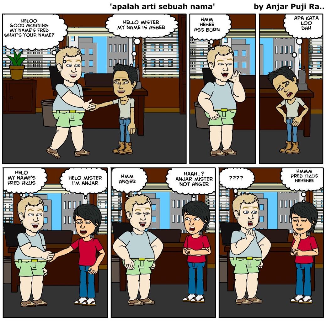 Komik strip kejayusan kehidupan kantor gw dan teman sehari 