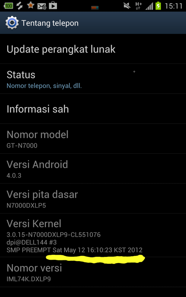 samsung galaxy note I N7000 MURAH (semarang)