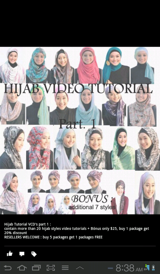 hijab tutorial video dengan bonus