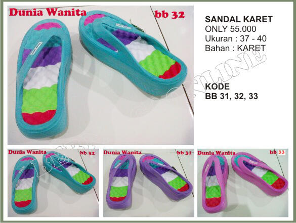 Sepatu, Sendal dan Dompet Wanita