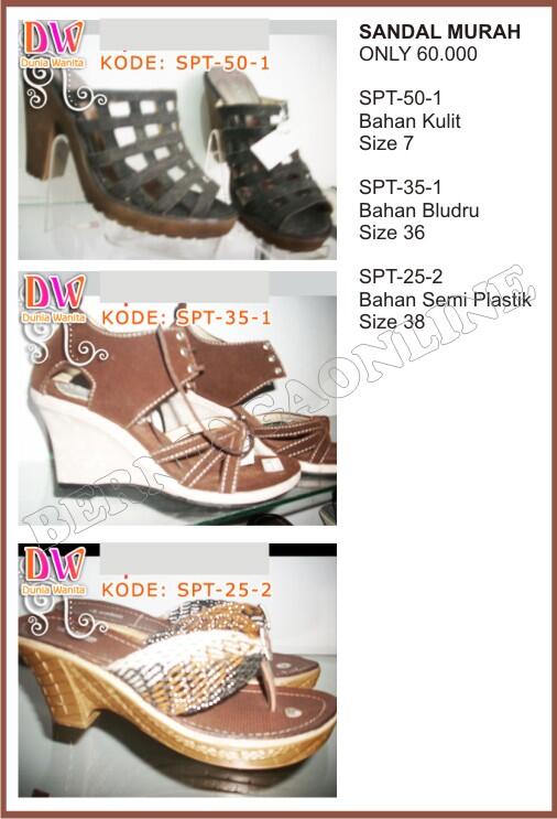 Sepatu, Sendal dan Dompet Wanita