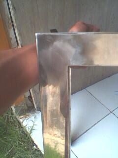 Nape sambungan stenlis ga keliatan..?