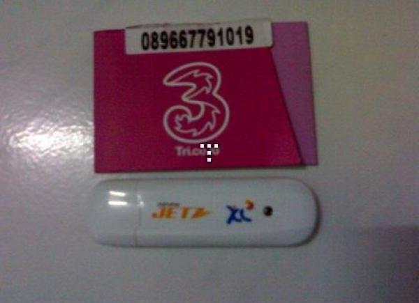 Modem Advan Jetz + perdana three free internet 1 th