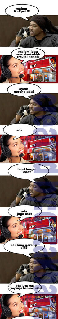 3 Komik Wong Tegal Nelpon KFC (kaefci) + (ngakak ane Up Date gan)