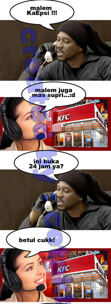 3 Komik Wong Tegal Nelpon KFC (kaefci) + (ngakak ane Up Date gan)