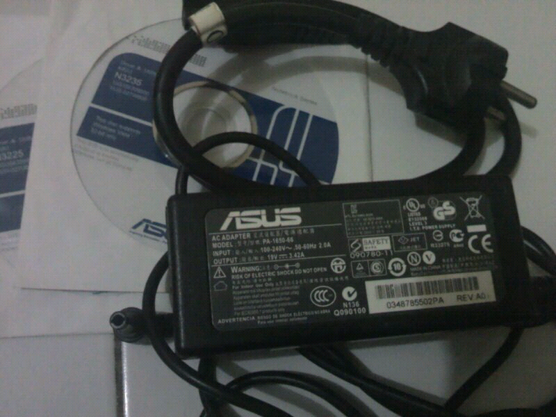 charger asus K40IJ dan cd driver original