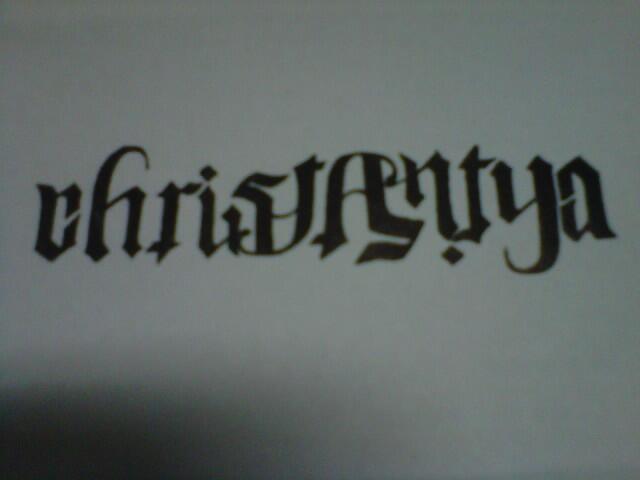 Sharing Ambigram persembahan dari Endoneshia