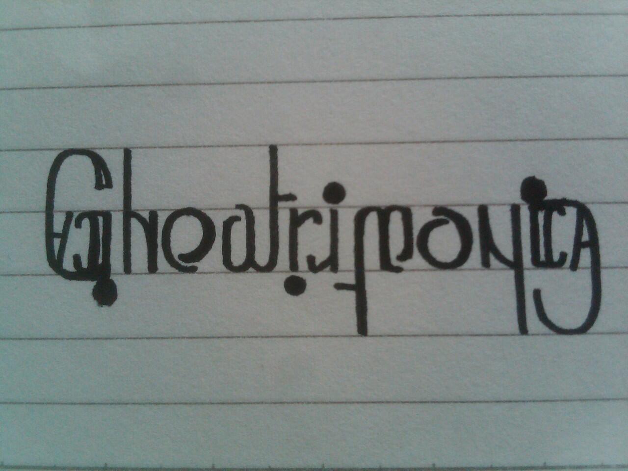 Sharing Ambigram persembahan dari Endoneshia