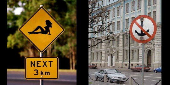 10 Rambu Paling Aneh di Dunia