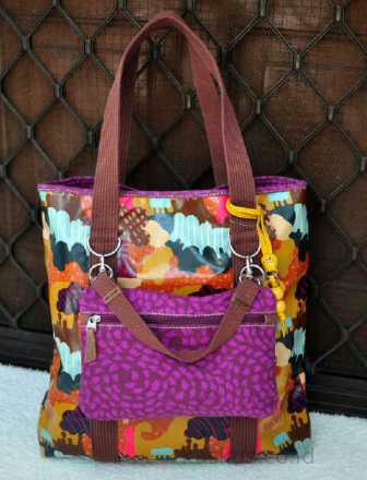 Terjual tas fossil keyper tote floral authentic KASKUS