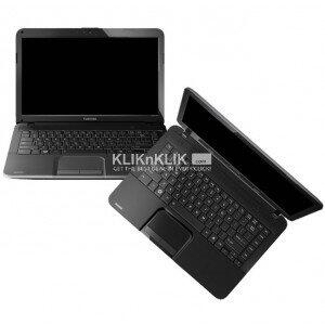 Jual> Toshiba C840-1012X (2370M/2/500/BT/HD7610-1GB/Dos) Black