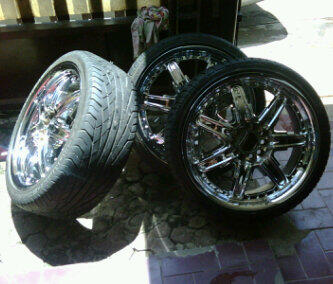 WTS : Velg 18" chrome , double pcd innova, buat CR-V BMW MERCY INNOVA