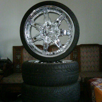 WTS : Velg 18" chrome , double pcd innova, buat CR-V BMW MERCY INNOVA