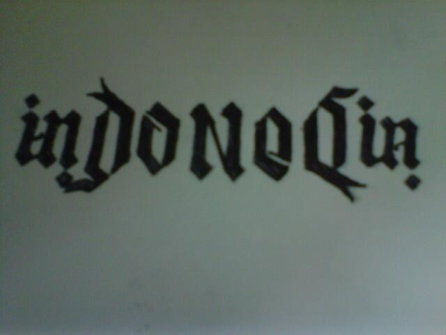 Sharing Ambigram persembahan dari Endoneshia