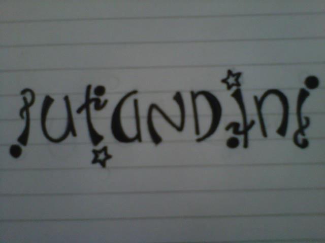 Sharing Ambigram persembahan dari Endoneshia