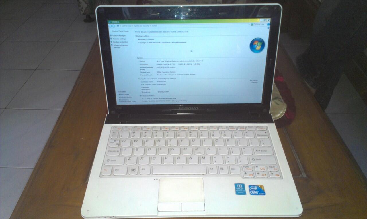 Laptop Lenovo Ideapad U160 Core i5