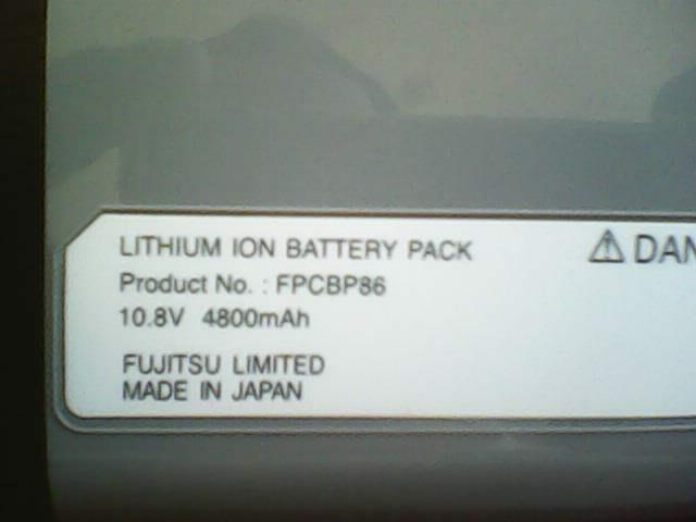 Baterai Laptop Fujitsu Lifebook P7010 Ori Japan 3 Jam Lebih Operasional, Masuk Gann..