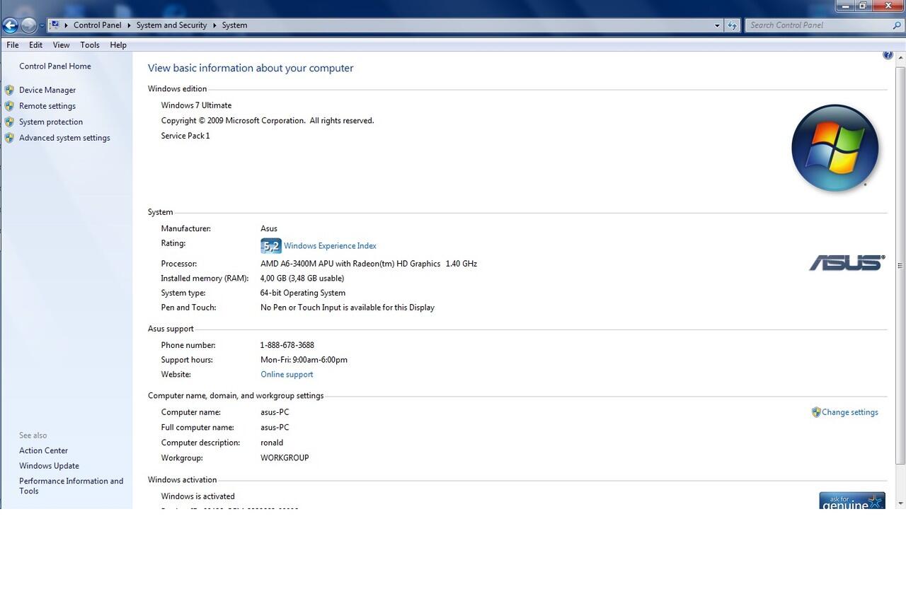 jul laptop asus a43ta-vxo49d gaming