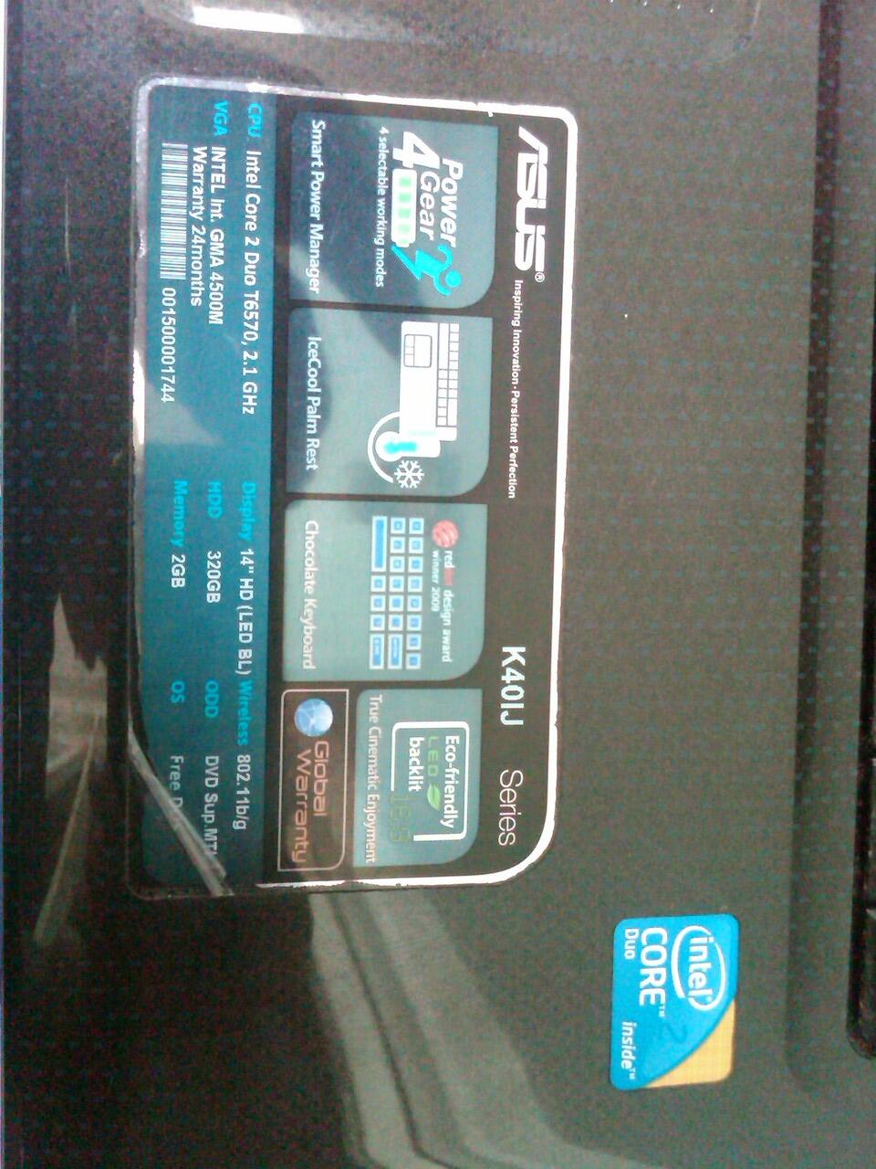LAPTOP ASUS CORE2 DUO MULUS & SEGEL ... TAWAR SESUKAMU GAN