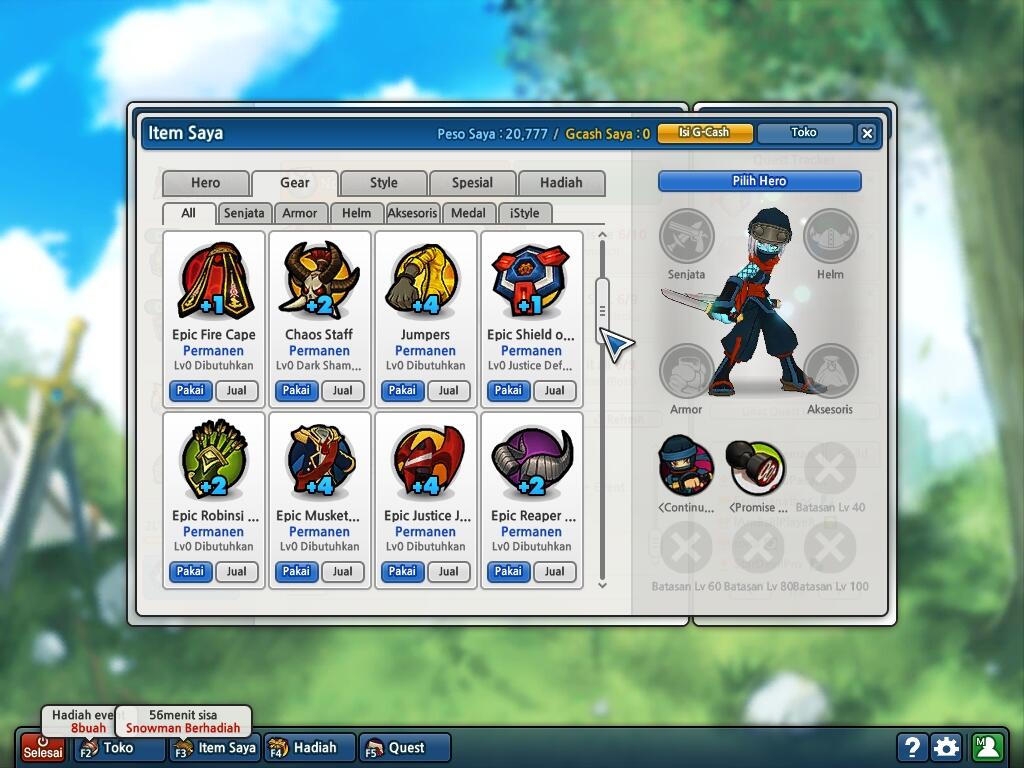 Jual Lost Saga / Tuker Sama Ayodance