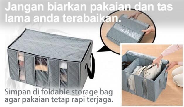 Tas Penyimpan Pakaian | Foldable Storage Bag 65 L