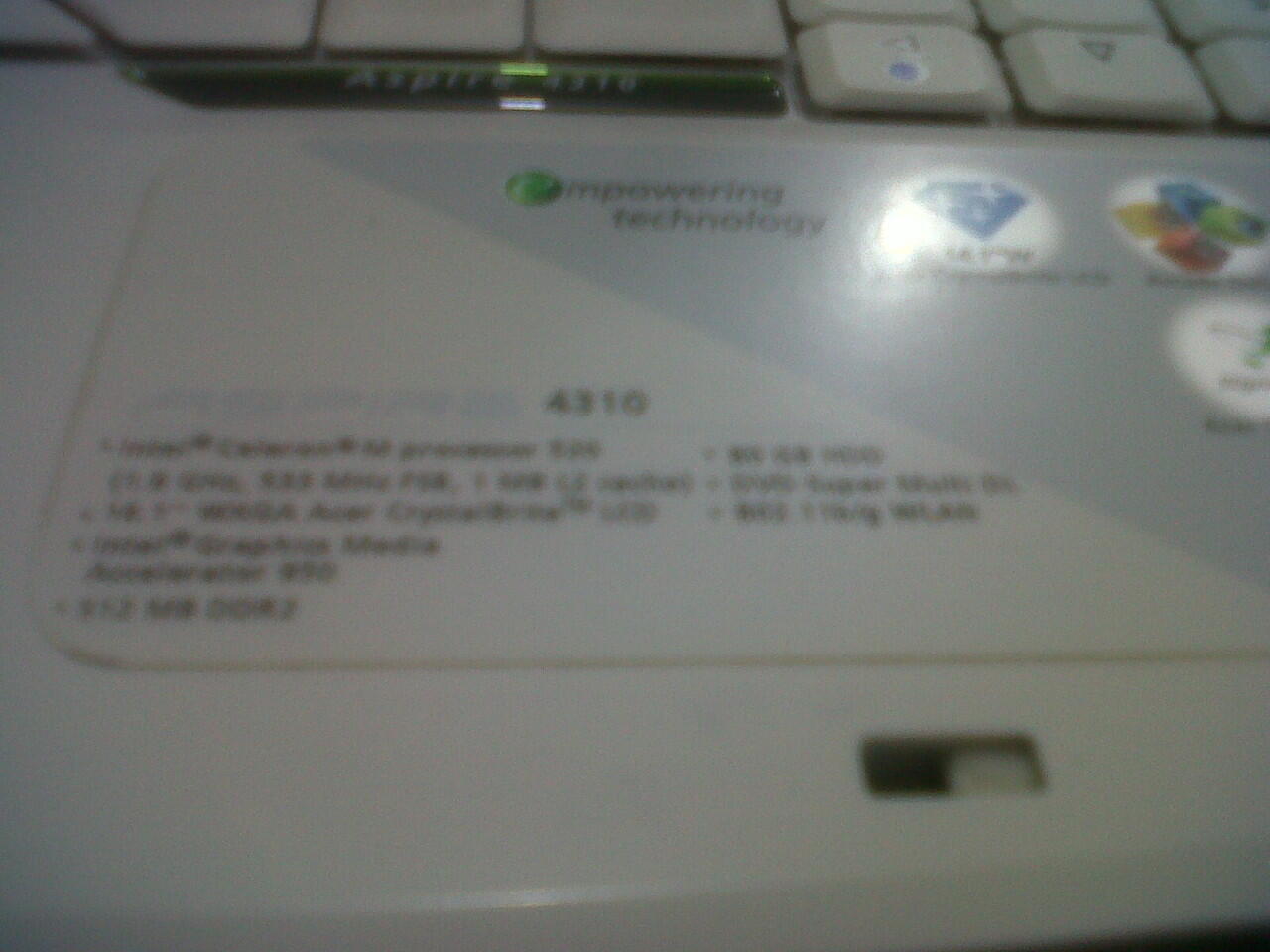 jual acer 4310 sehat mulus jogja