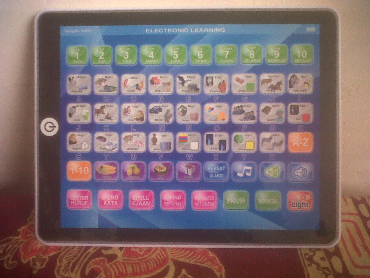 TABLET PAD ; Mainan Sekaligus Alat Bantu Belajar Untuk Anak TK dan PAUD Jogja