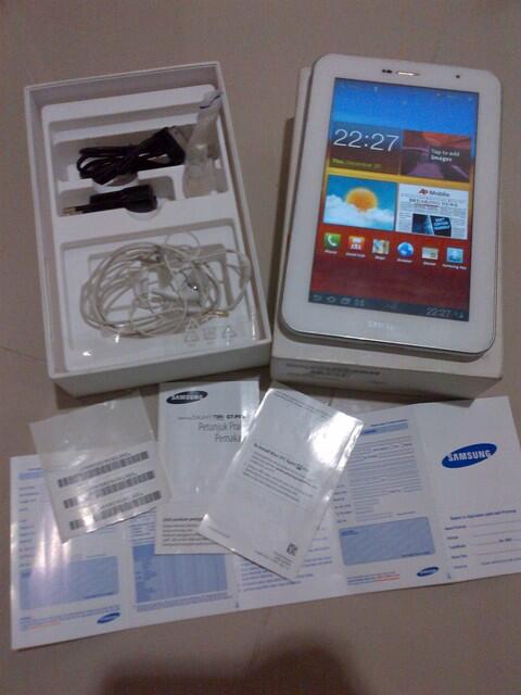 Samsung Galaxy Tab 7Plus P6200 White Mulus Lengkap Rp3,4juta aja