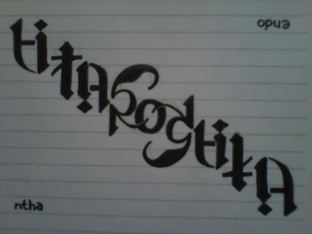 Sharing Ambigram persembahan dari Endoneshia (R)