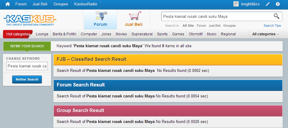 Pesta kiamat rusak candi suku Maya