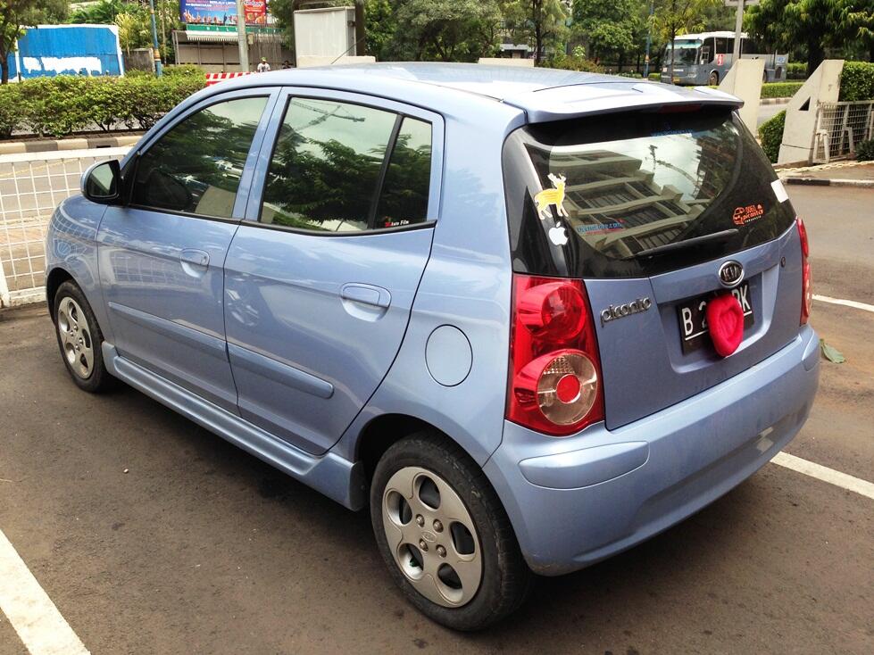 cepat KIA Picanto Biru Metalik MT 1.1L 2008 (pemakaian baru 36K KM)