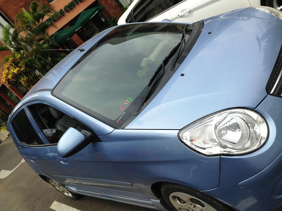 cepat KIA Picanto Biru Metalik MT 1.1L 2008 (pemakaian baru 36K KM)