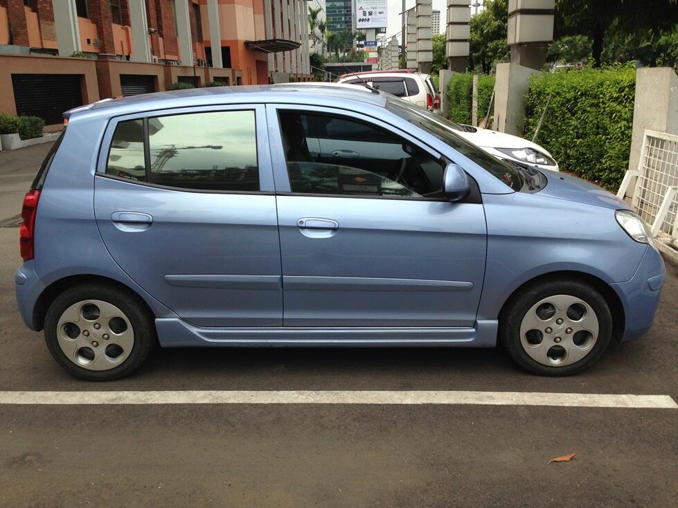 cepat KIA Picanto Biru Metalik MT 1.1L 2008 (pemakaian baru 36K KM)