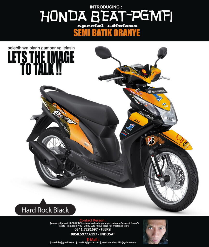 Download Kumpulan 52 Modifikasi Honda Beat Orange Terbaru Bayem Motor