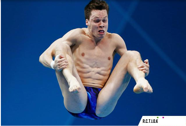 Ekspresi wajah atlet loncat indah Olimpiade 2012