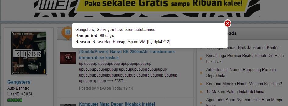 prime id di Banned permanen