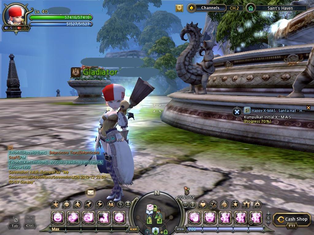 JUAL > Char Dragonest job EL server vestinel equip GG