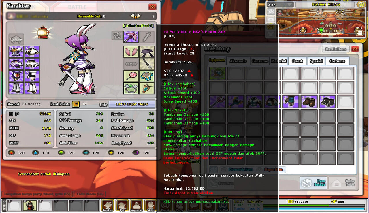 Jual> Char Elsword FE