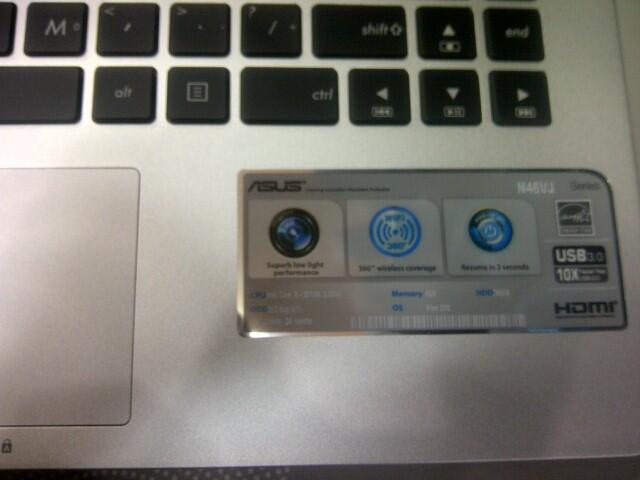 Asus N46VJ-V3015D (3210M/4/750/BT/GT635-2GB/Dos) Black --- New Arrival