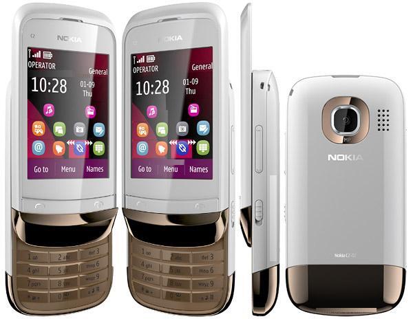 wts nokia c2-03 white fullset murah (bandung)