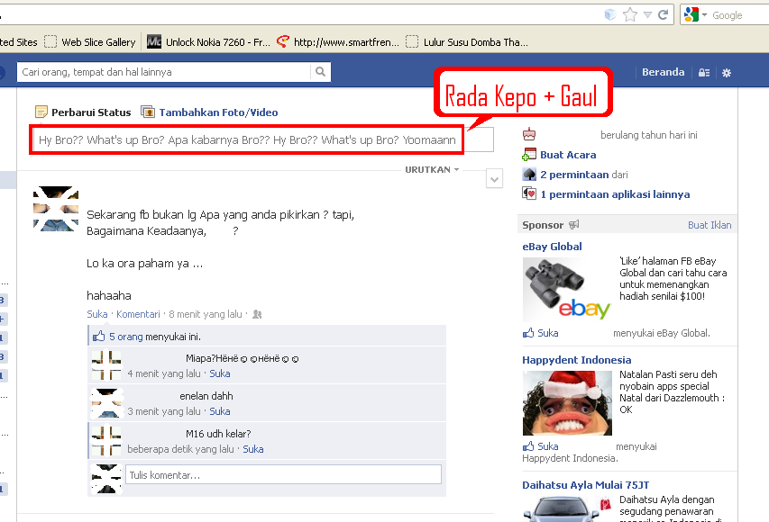 &#91;SHARE&#93; FB Kepo + Gaul