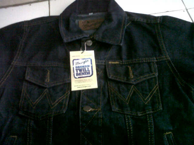 Jaket Jeans Wrangler KW Super Keren Murah gan warna blue black, reseller welcome