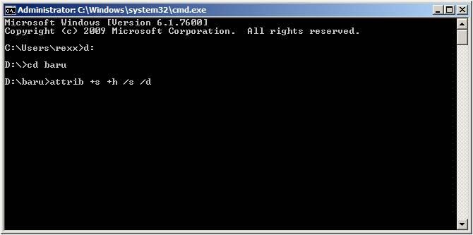 membuat file yang benar- benar tersembunyi di windows (windows super hiden files)