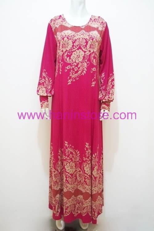 Terjual G1383 Gamis Spandek Jersey-Busana Muslim Terbaru 